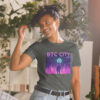 Astronaut & Bitcoin City T-Shirt Dark Heather 2
