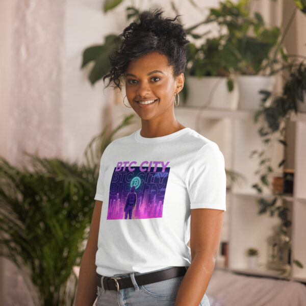 Astronaut & Bitcoin City T-Shirt White